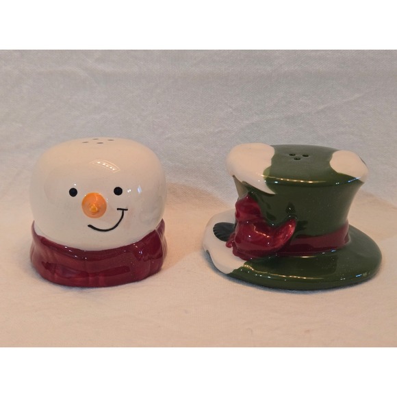 Kmart Trim‎ A Home Snowman Salt and Pepper Shaker Set- New - Picture 2 of 5